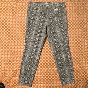 Nicole Miller New York Snake Print “Soho High Rise Skinny Pant”